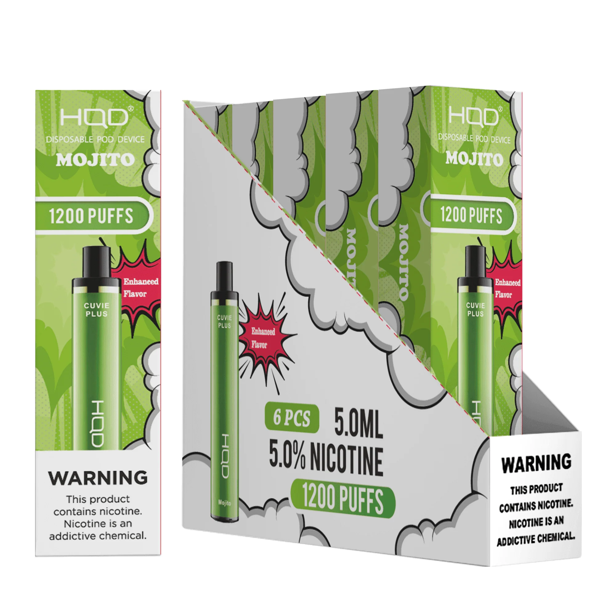 HQD Cuvie Plus 1200 Disposable Vape 6 Pack - Image 35