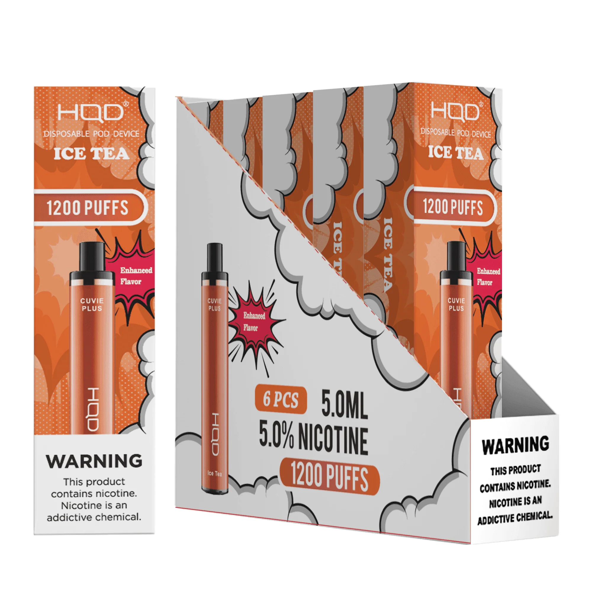 HQD Cuvie Plus 1200 Disposable Vape 6 Pack - Image 36