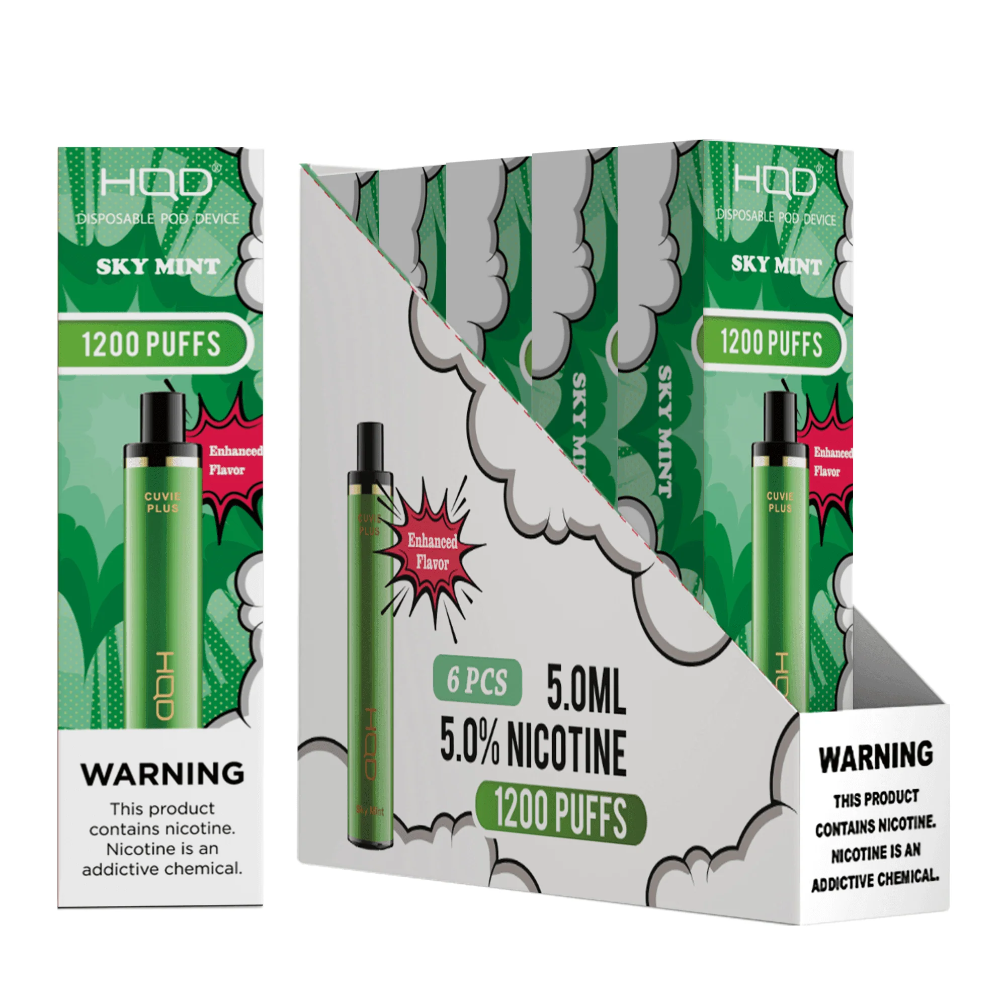 HQD Cuvie Plus 1200 Disposable Vape 6 Pack - Image 37