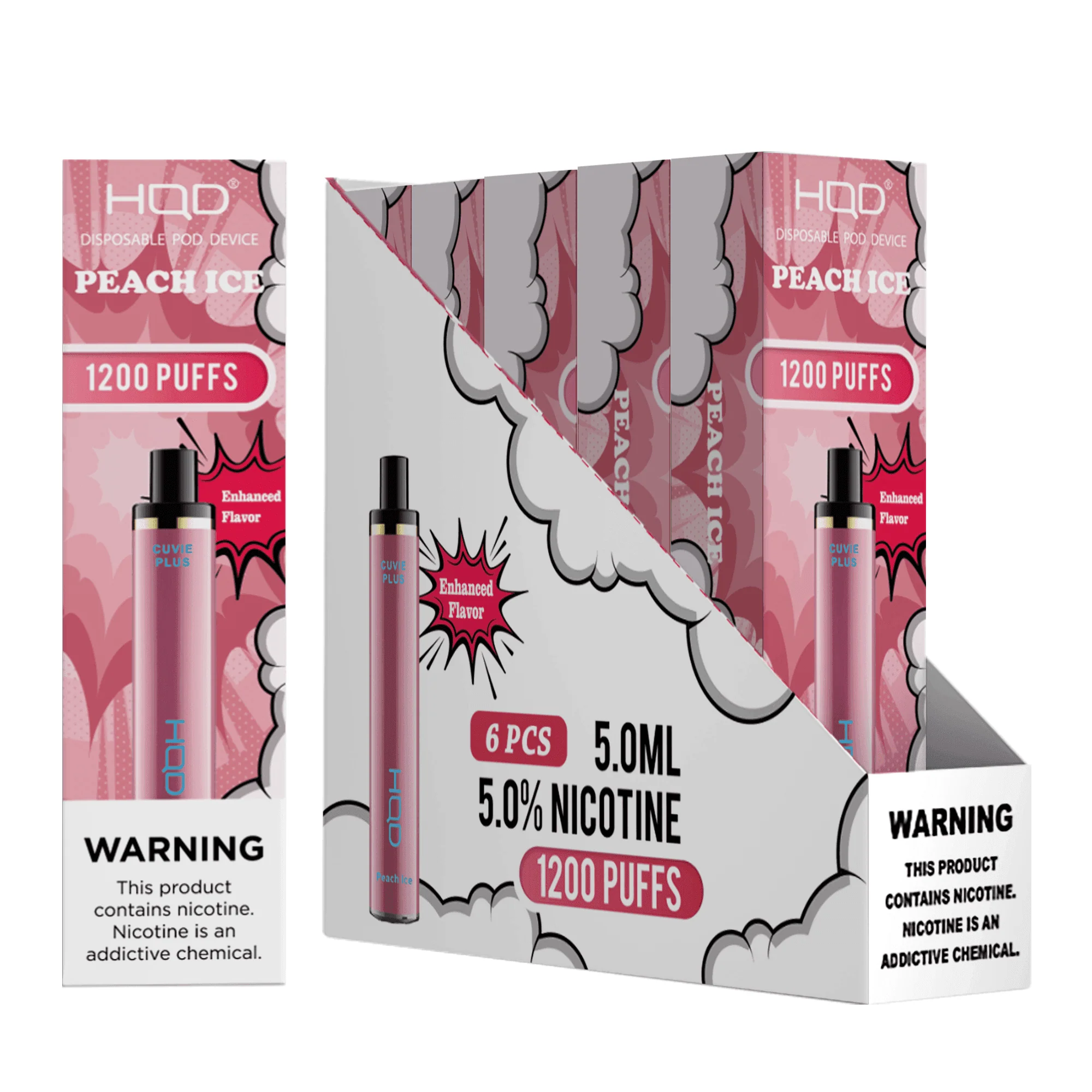 HQD Cuvie Plus 1200 Disposable Vape 6 Pack - Image 38
