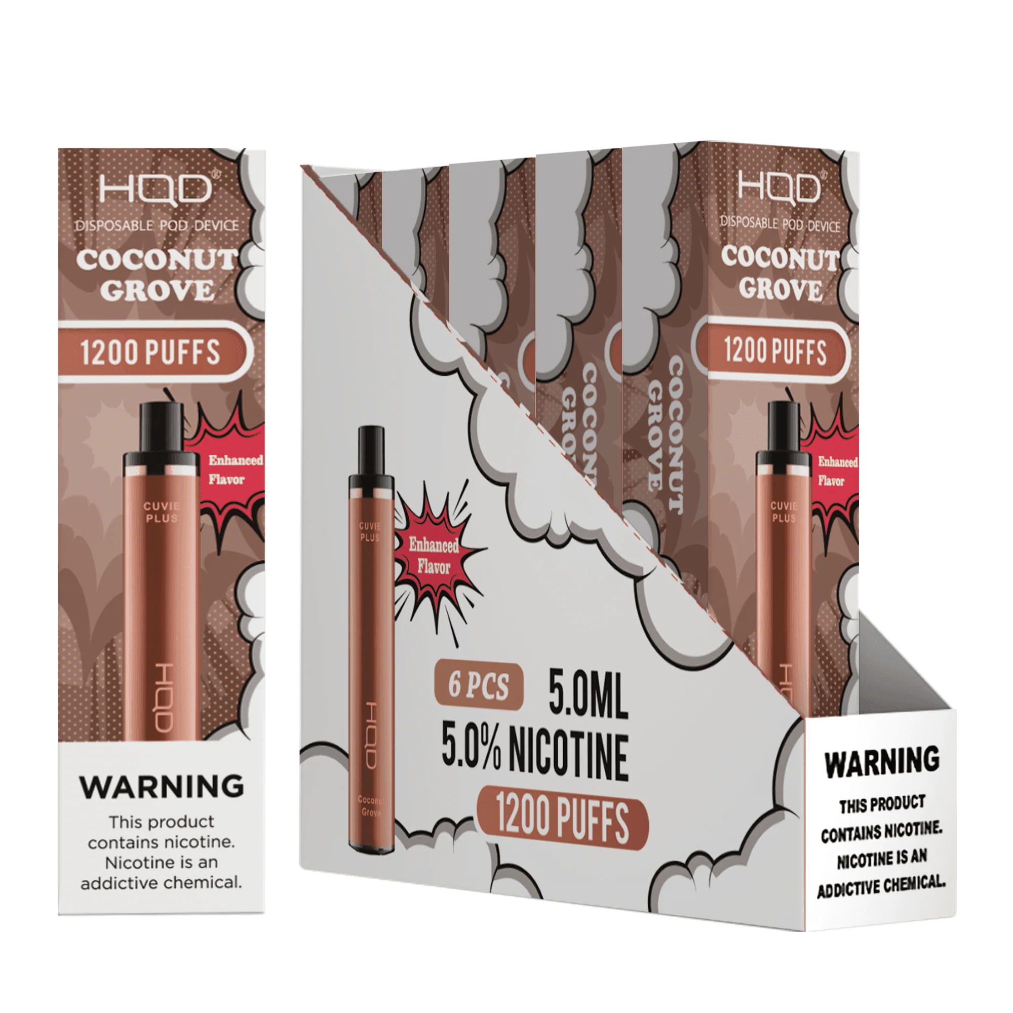 HQD Cuvie Plus 1200 Disposable Vape 6 Pack - Image 39