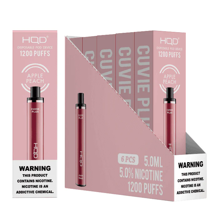 HQD Cuvie Plus 1200 Disposable Vape 6 Pack - Image 4
