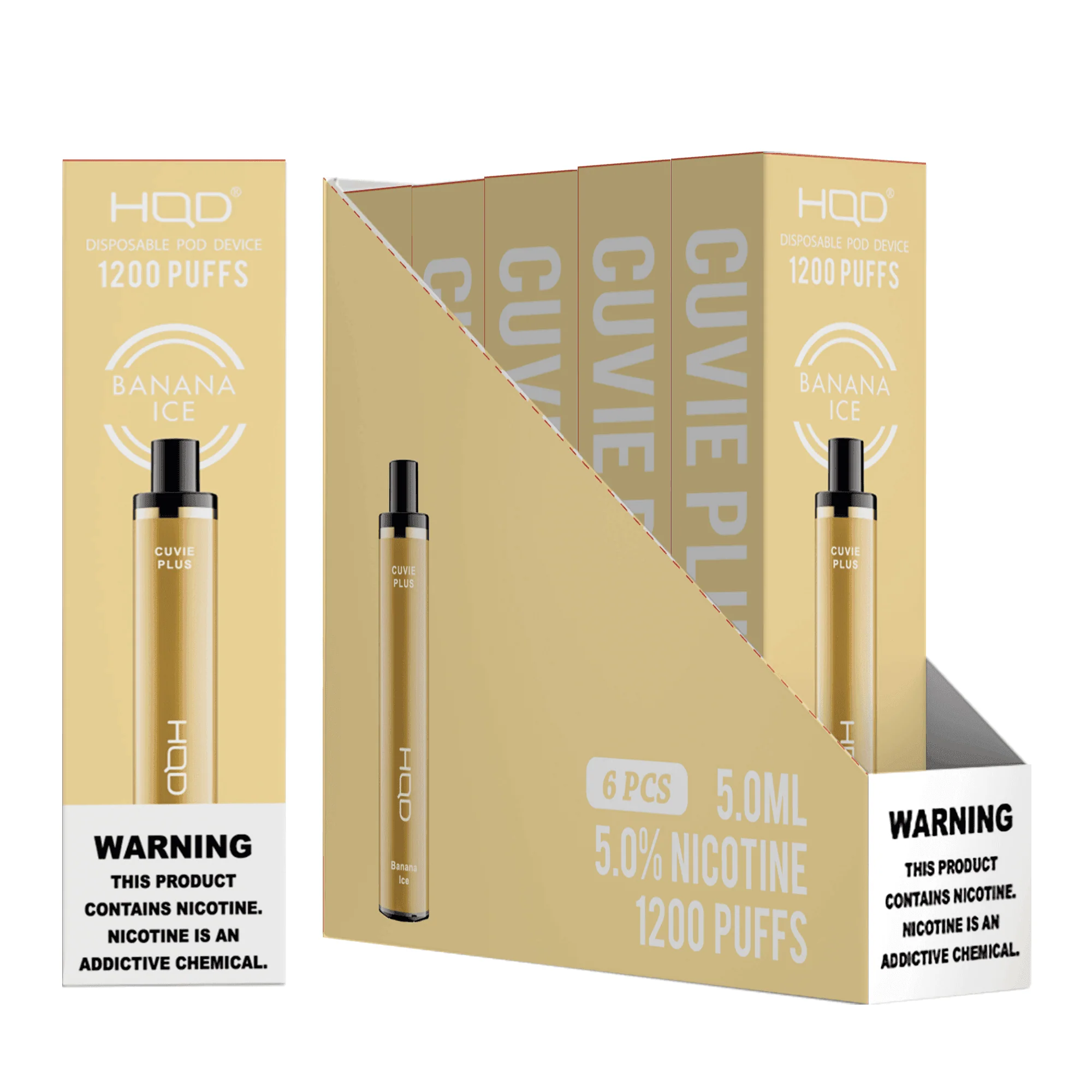 HQD Cuvie Plus 1200 Disposable Vape 6 Pack - Image 40