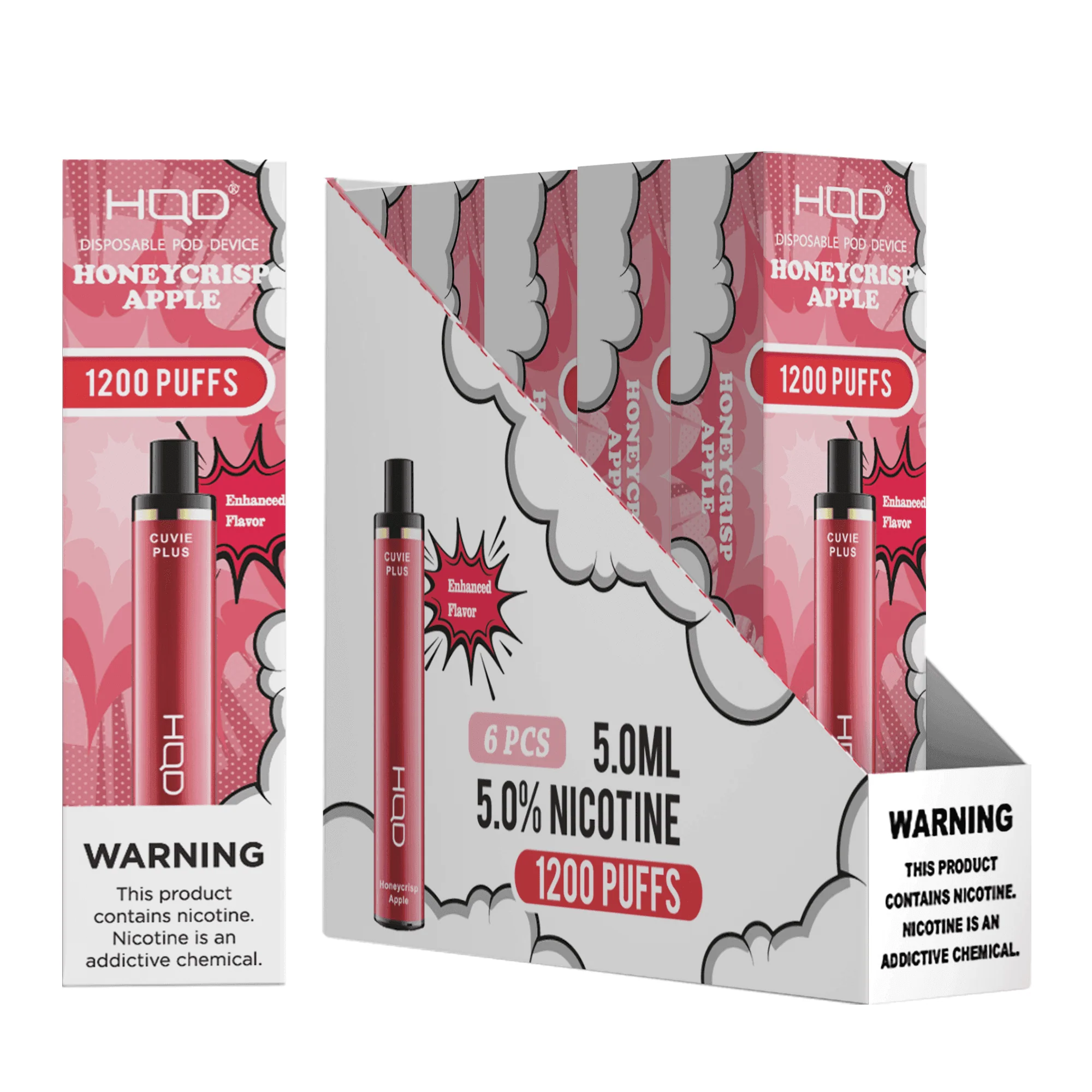 HQD Cuvie Plus 1200 Disposable Vape 6 Pack - Image 41