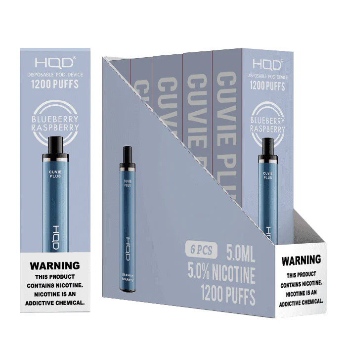 HQD Cuvie Plus 1200 Disposable Vape 6 Pack - Image 5