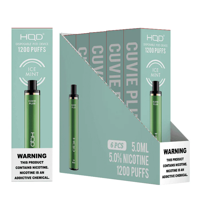 HQD Cuvie Plus 1200 Disposable Vape 6 Pack - Image 6