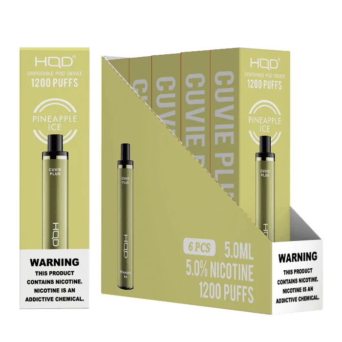 HQD Cuvie Plus 1200 Disposable Vape 6 Pack - Image 7
