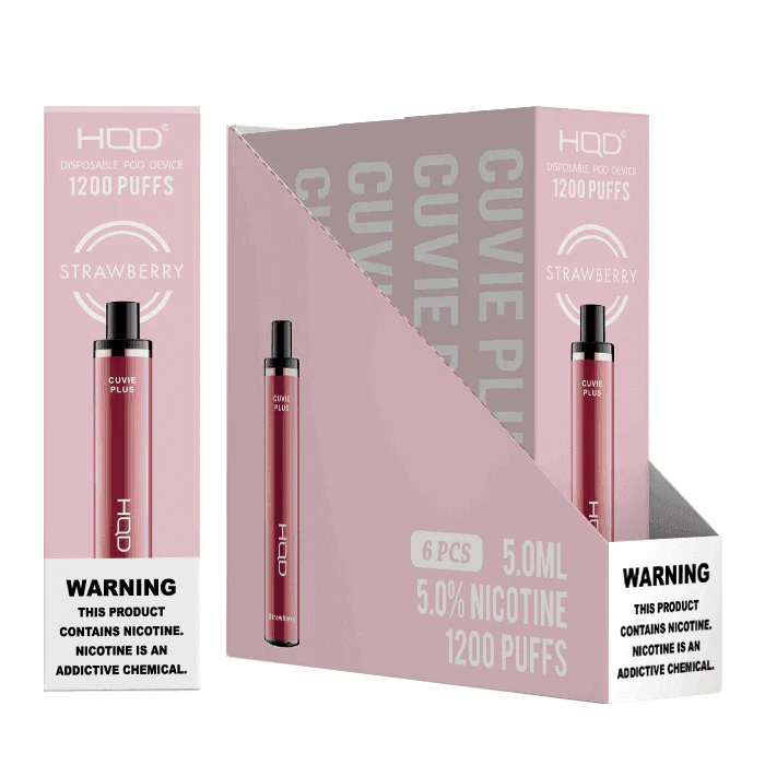 HQD Cuvie Plus 1200 Disposable Vape 6 Pack - Image 8