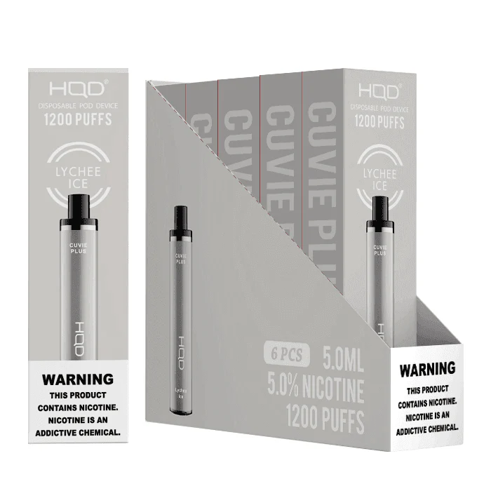 HQD Cuvie Plus 1200 Disposable Vape 6 Pack - Image 9