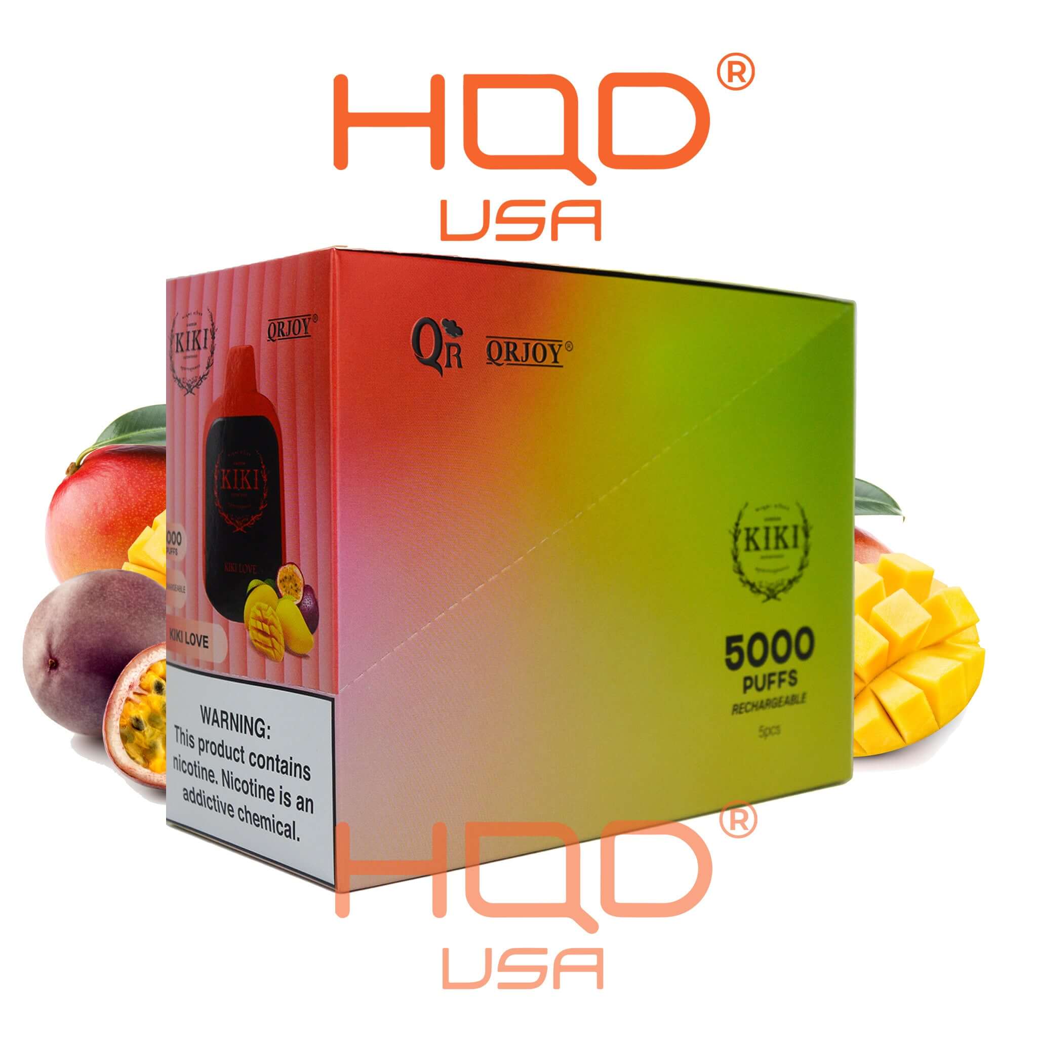 KIKI "On The Go" 5000 Puffs Disposable Vape 5 Pck - Image 6