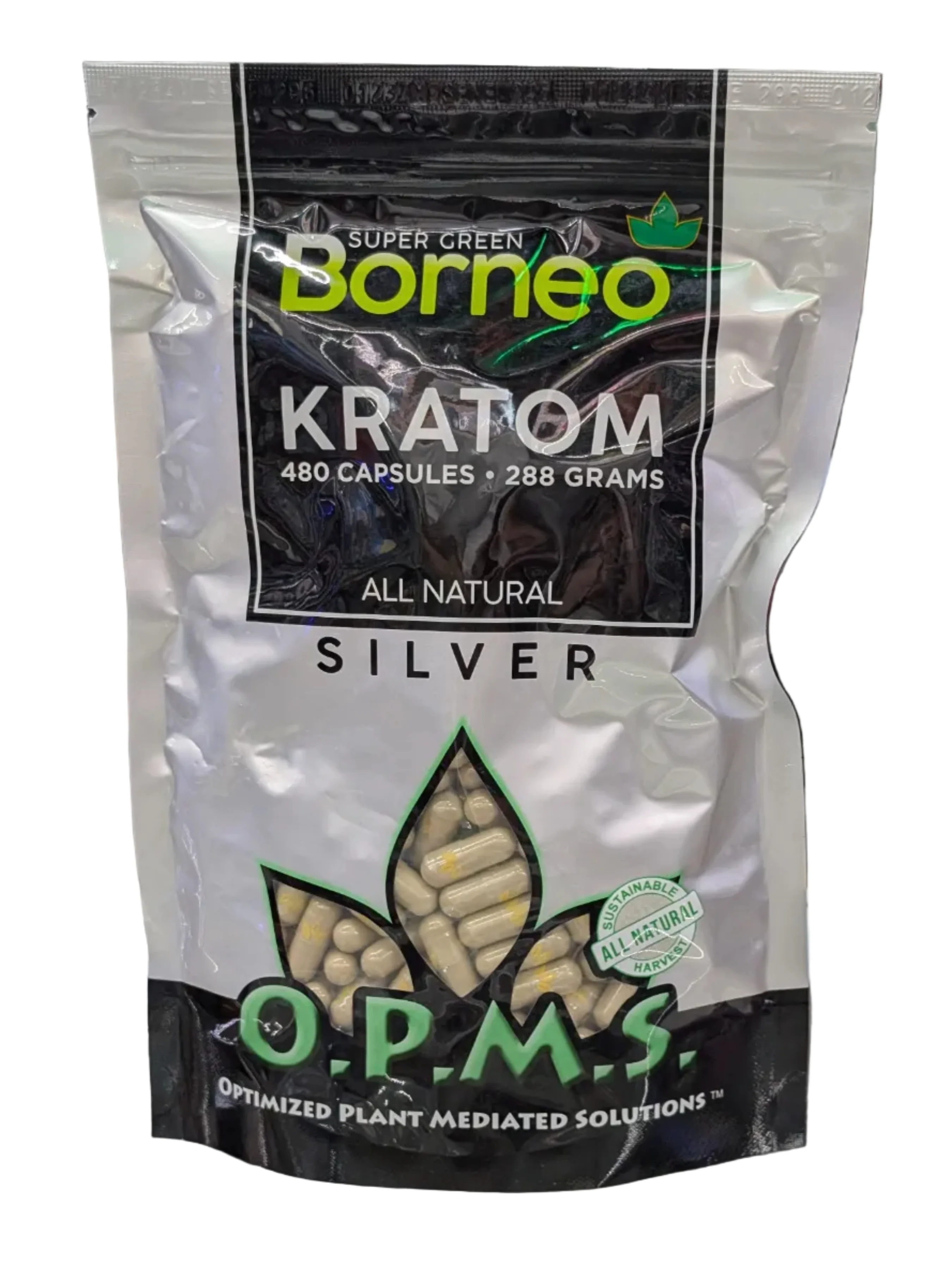 O.P.M.S. Silver Kratom Capsules (480Ct) - Image 3
