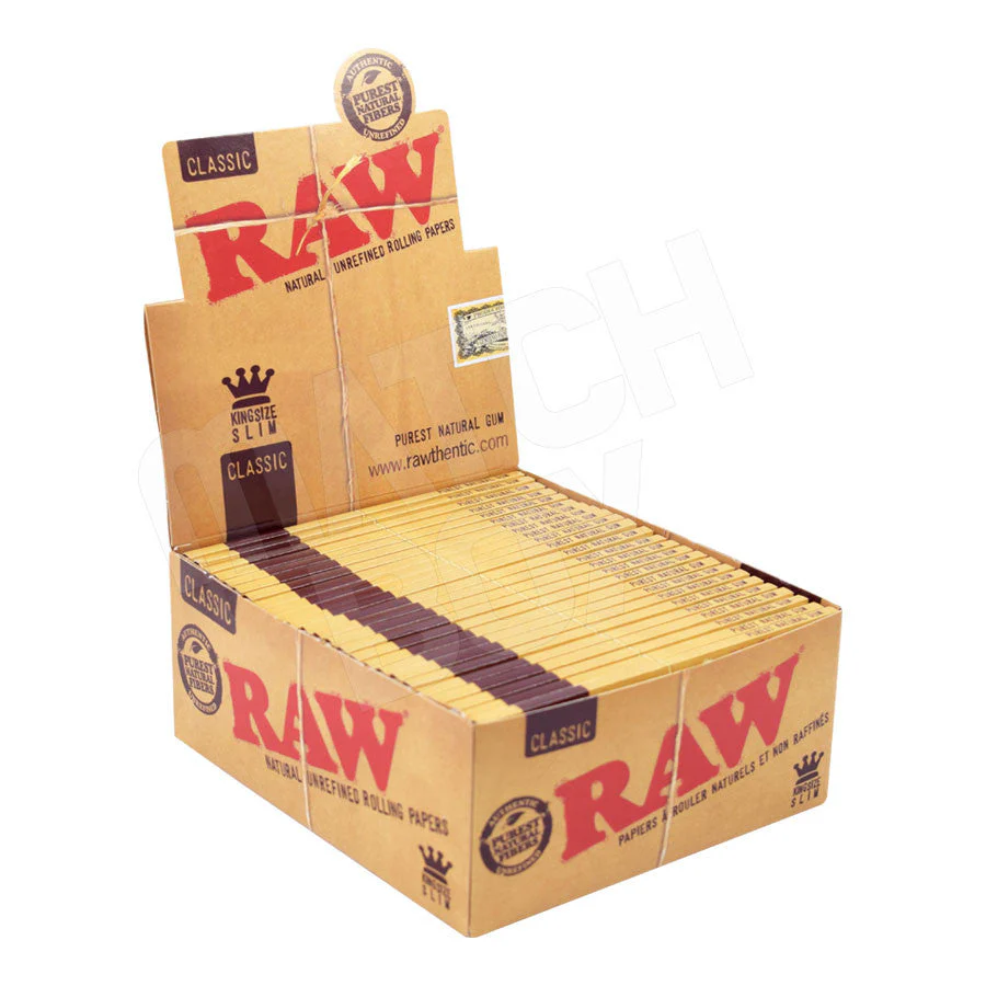 RAW Classic King Size Slim Rolling Papers - Image 3