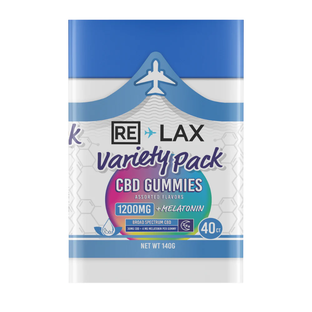 RE LAX Broad Spectrum CBD Gummies 1200MG (40Ct) - Image 3