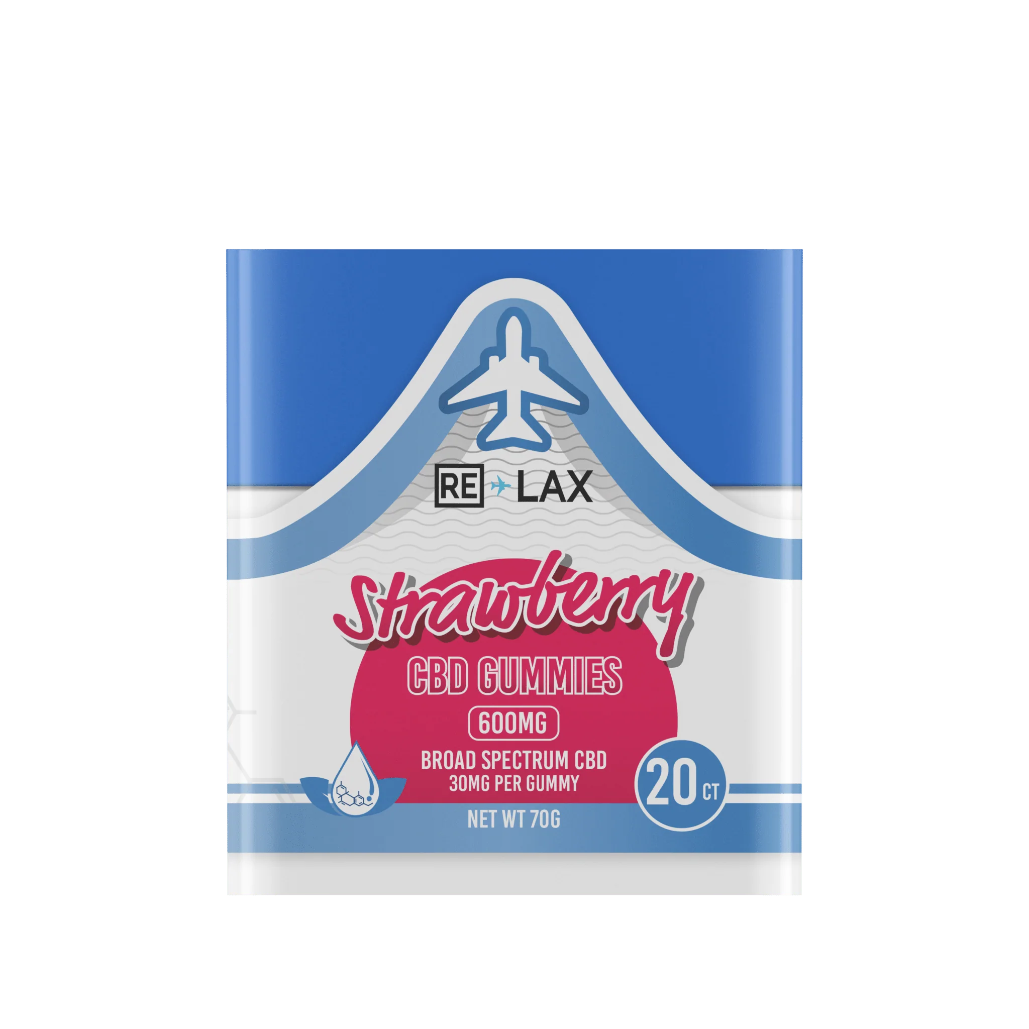 RE LAX Broad Spectrum CBD Gummies 600MG (20Ct) - Image 3