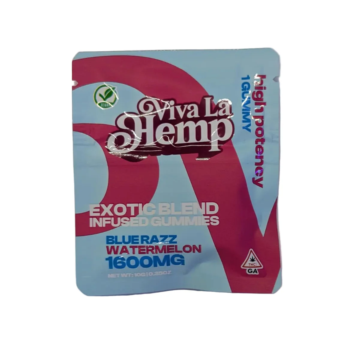 Viva La Hemp High Potency Exotic Blend Gummies 1600MG (1ct) - Image 2