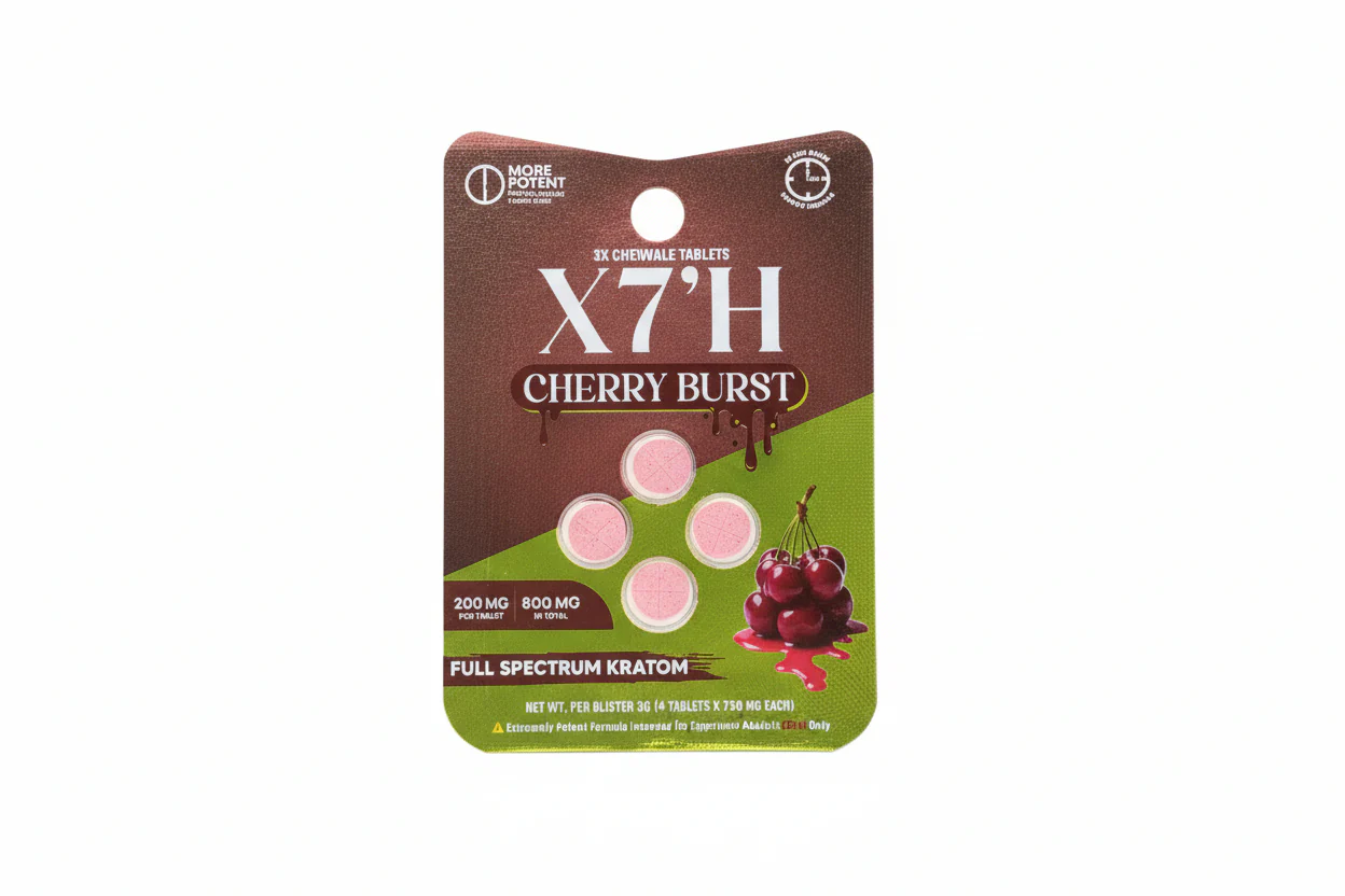 X7'H Full Spectrum Kratom Tablets 8000MG (4Ct) - Image 3